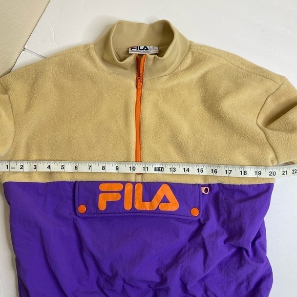 Women’s FILA Urban Outfitters Orange Purple Pullover - Picture 6 of 8